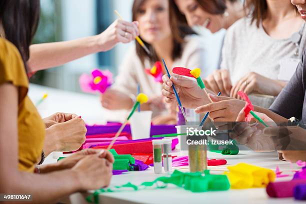 Workshop For Women Stock Photo - Download Image Now - Art, Craft, Education Training Class