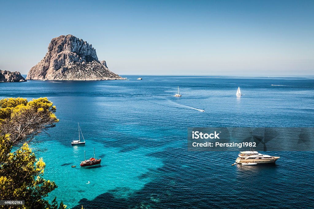 Cala d'Hort, Ibiza (Spain) Ibiza Island Stock Photo