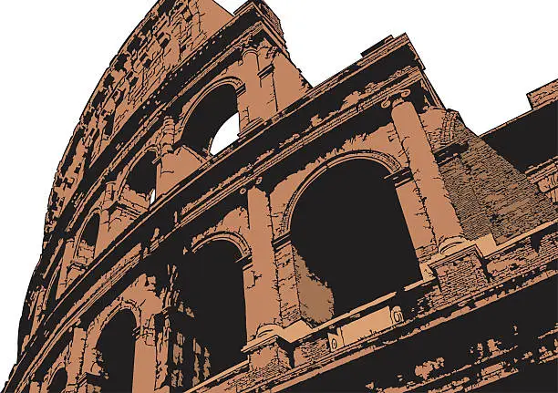 Vector illustration of Colosseum