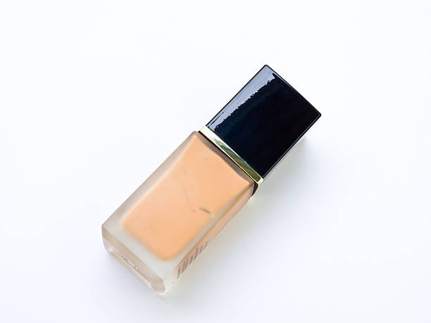 istock Bottle of cosmetic liquid foundation on white background. 498102891