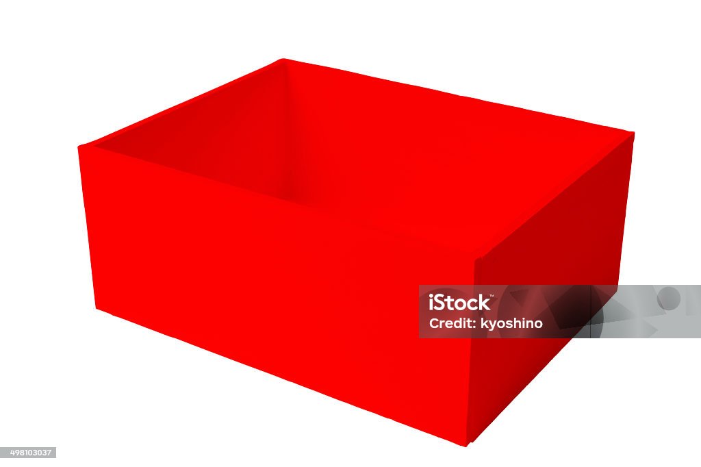 木製の赤い空のボックスを開く - からっぽのロイヤリ��ティフリーストックフォト