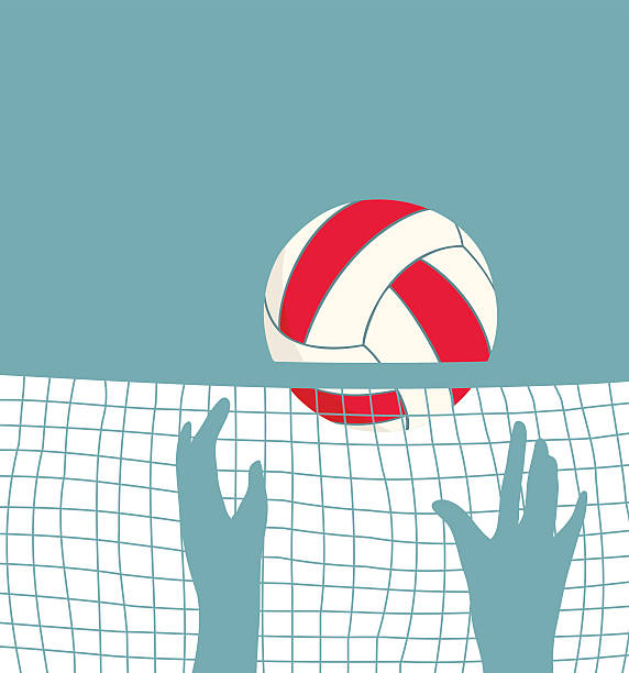 ilustrações, clipart, desenhos animados e ícones de jogar voleibol com internet - volleyball sport volleying silhouette