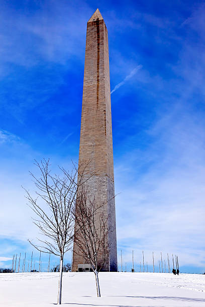 istock Washington Monument After the Snow Washington DC 498104941
