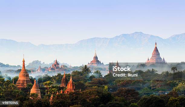The Temples Of Bagan At Sunrise Mandalaymyanmar Stock Photo - Download Image Now - Myanmar, Bagan, Mandalay