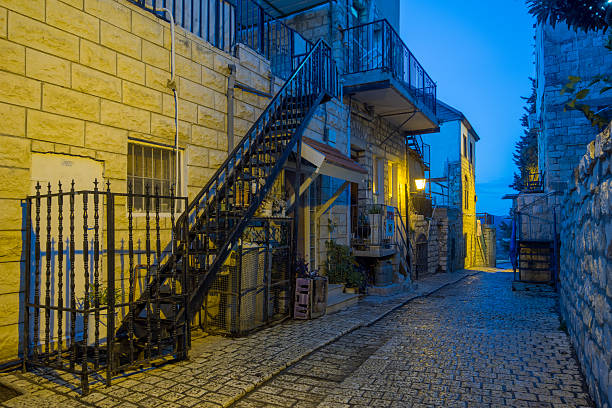 alley scena, zefat (tzfat - safed zdjęcia i obrazy z banku zdjęć