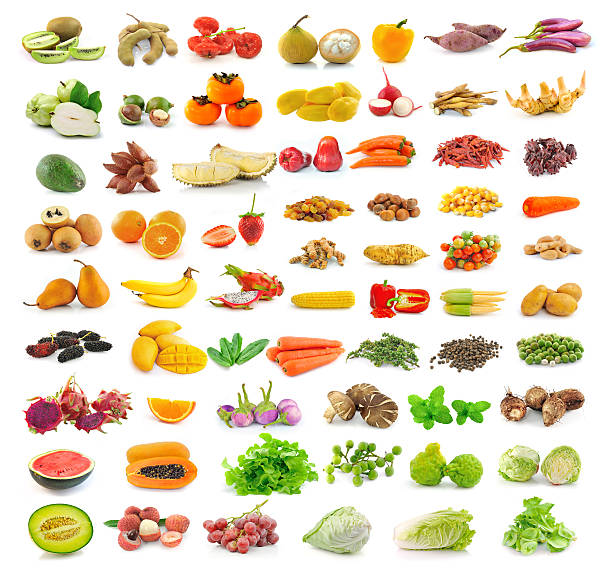 istock fruit and vegetable collection isolated on white background 498112523