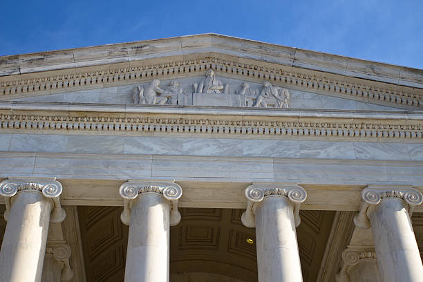 istock Statue of Thomas Jefferson inside memorial in Washington DC 498112593