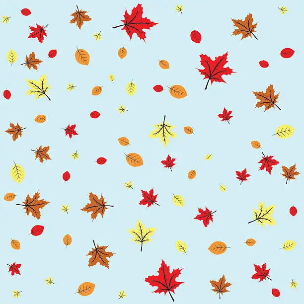 Vector illustration of Autumn leaves