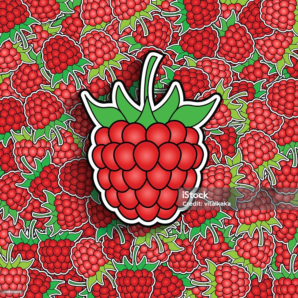 Background With Rapsberry Raspberry Background Stock Illustration - Download Image Now - Abstract ...