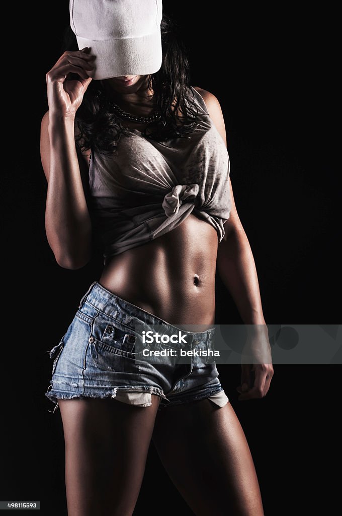 Splendida ragazza fitness - Foto stock royalty-free di Abbronzatura