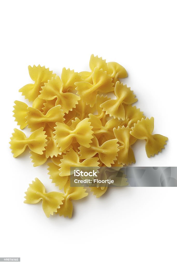 Italian Ingredients: Farfalle Isolated on White Background More Photos like this here... Abundance Stock Photo