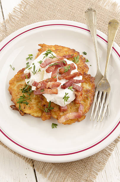 istock boxty, irish pancake with sour cream 498116863