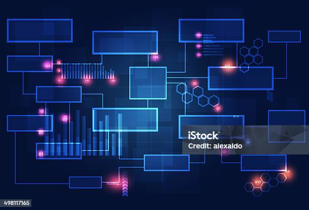 Technology Concept Business Diagram Stock Illustration - Download Image Now - Abstract, Activity, Aspirations