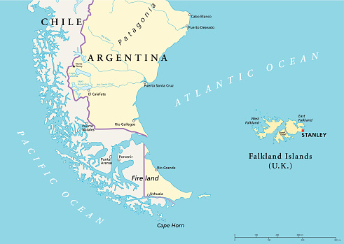 Falkland Islands Policikal Map