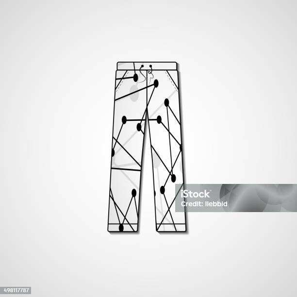 Abstract Illustration On Pants Stock Illustration - Download Image Now - Abstract, Computer Graphic, Design