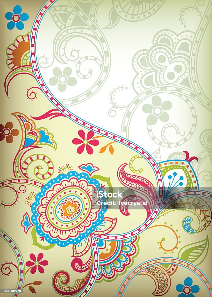 Abstract Floral Background Illustration of abstract floral background in asia style. 2015 stock vector