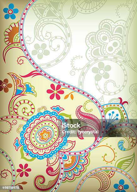 Abstract Floral Background Stock Illustration - Download Image Now - 2015, Abstract, Asia