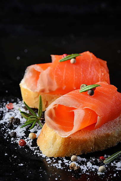 istock Canapes with smoked salmon 498122598
