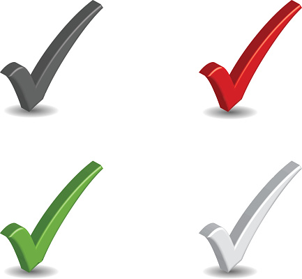 Check Box Colorts Checmarks Colors Stock Illustration - Download Image Now - Blue, Check ...