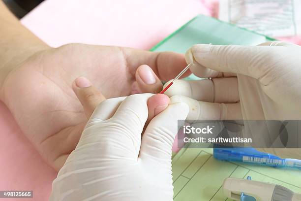 Doctor Testing For Blood Group Stock Photo - Download Image Now - Blood Donation, Medical Test, Technician