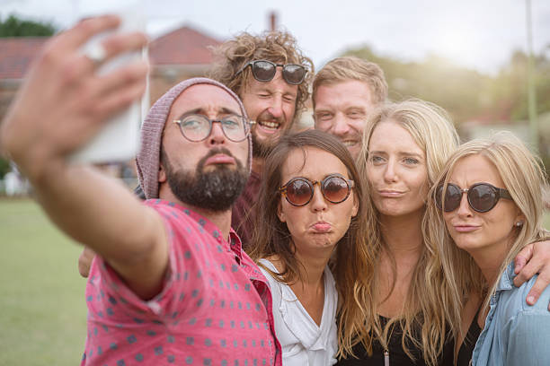 istock Duck Face Taking Selfie Best Friends Joking Around 498126212