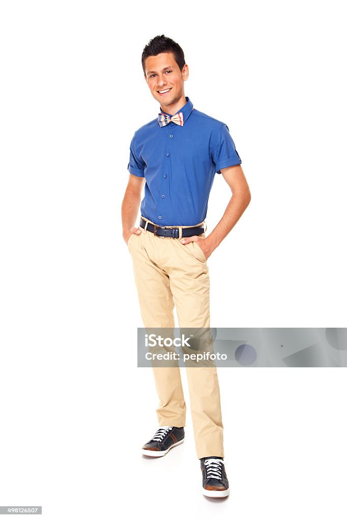 Junger Mann mit Fliege - Lizenzfrei Anzug Stock-Foto