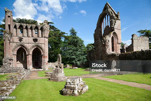 The Ruins Of Dryburgh Abbey Scotland Stock Photo - Download Image Now - Abbey - Monastery, Church, Horizontal