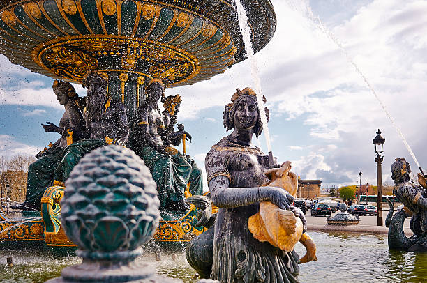istock Fountain on the Place de la Concorde in Paris 498126887