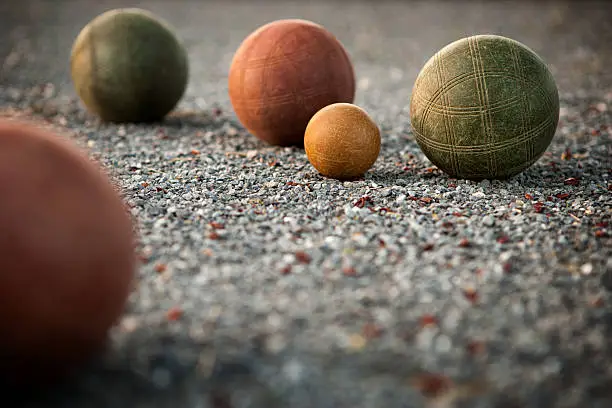 Bocce Ball close-up.