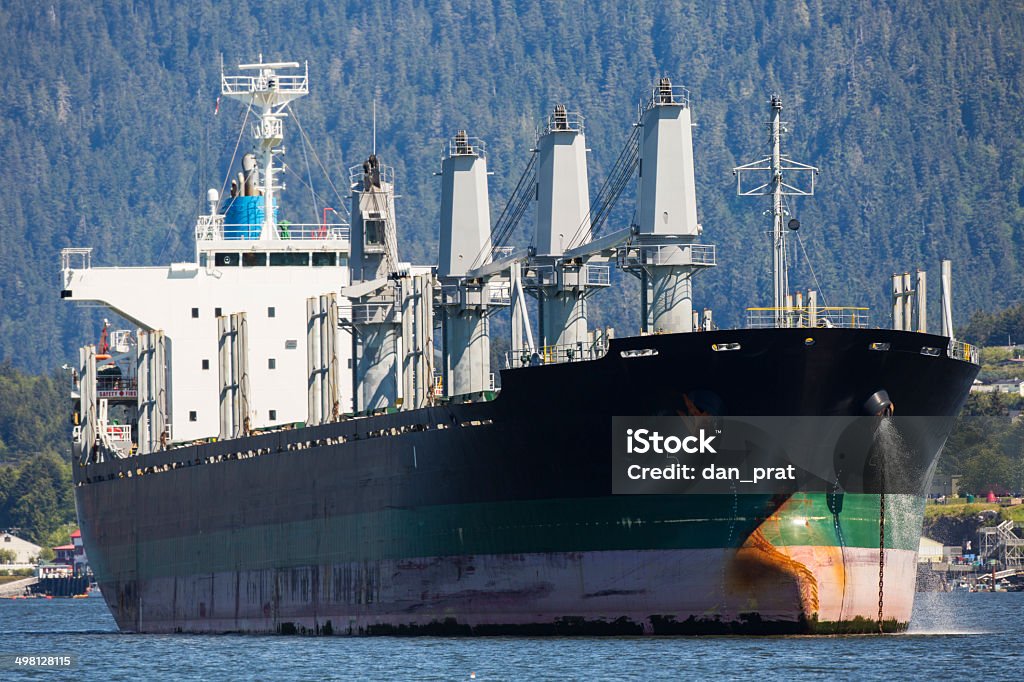 Bulk Carrier Cargo Schiff - Lizenzfrei Anker werfen Stock-Foto