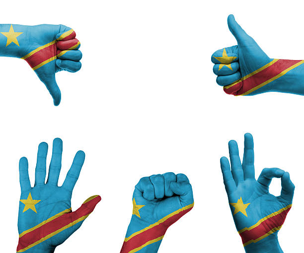 istock Hand set with the flag of Democratic Republic Congo 498128379
