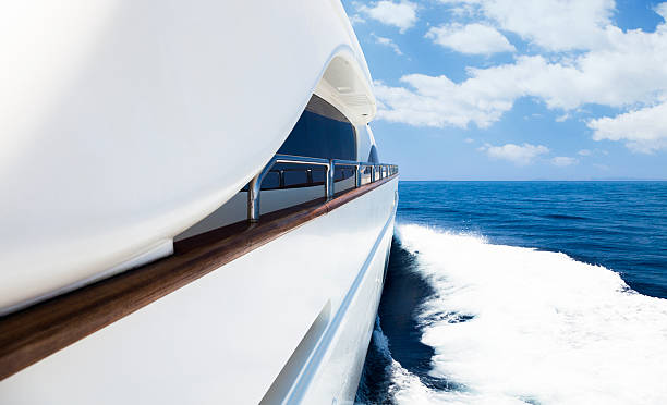 istock Yacht Sailing. High speed. Sea. Waves. 498128899