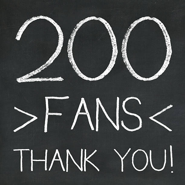 istock Milestone post on social media - 200 fans 498128977