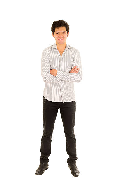 istock full length man curly hair. 498130989