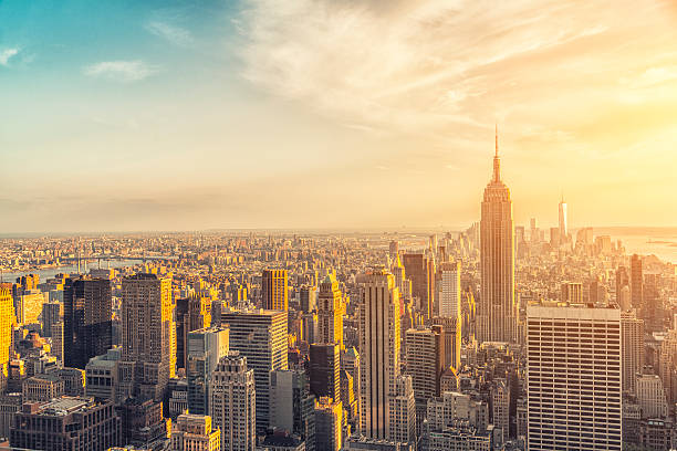 istock Panorama empire State building in New York City 498131133