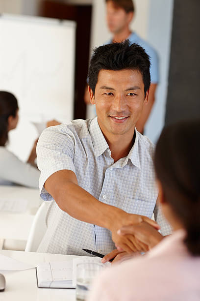 istock Great to meet his new partner 498131671