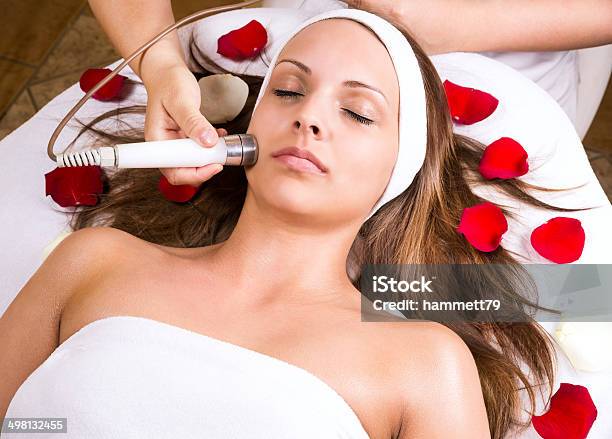 Beautiful Woman At The Beautician Stock Photo - Download Image Now - Adult, Alternative Therapy, Beautician