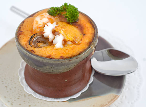 istock Stew with mushrooms in a small bowl 498140082