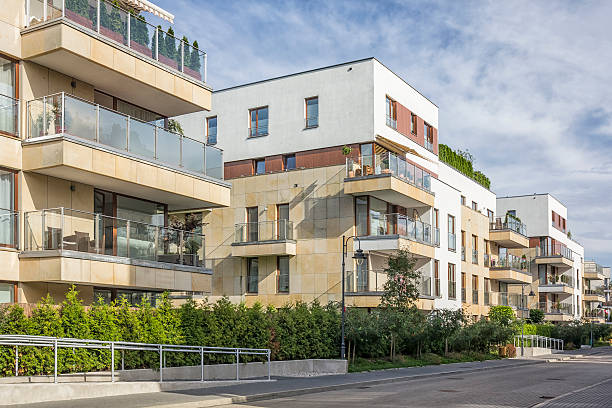 istock Modern complex of apartment buildings, Warsaw 498140100