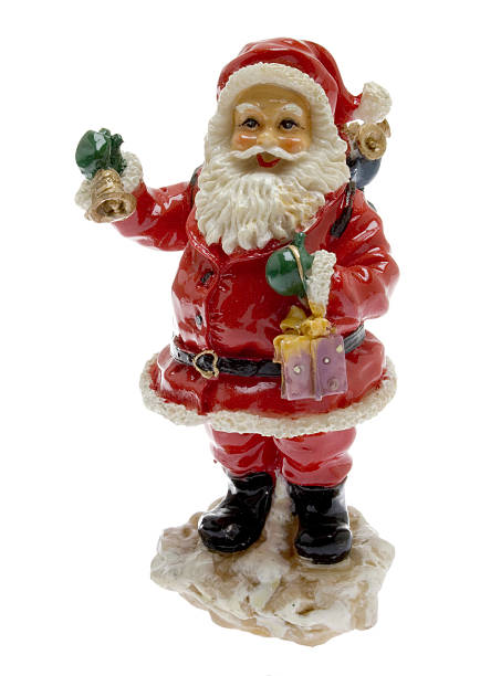 istock Santa Claus with bell and backpack 498141690