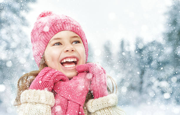 istock girl playing on a winter walk 498143946