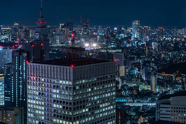 istock Tokyo night view from metropolitan government office 498147176
