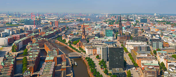 istock Aerial view of Hamburg 498149170