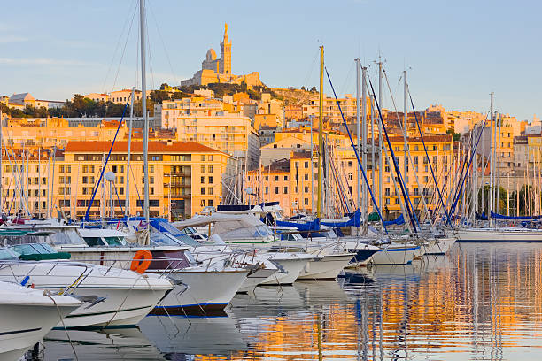 istock Port of Marseille at sunset time 498150020