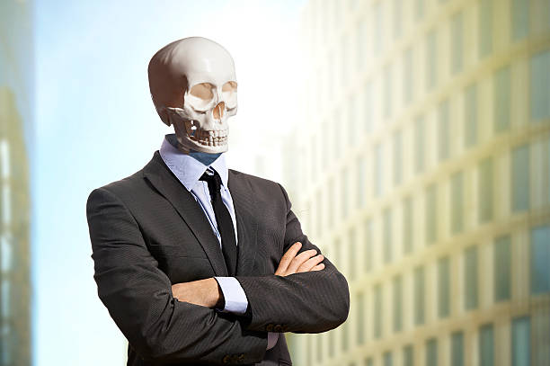 istock Skeleton in business suit 498152698