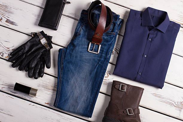 istock Collage of beautiful men's clothes. 498152770