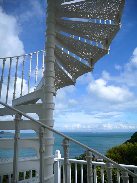 Stairway to heaven Some stair in a house in Guernsey guernsey city stock pictures, royalty-free photos & images