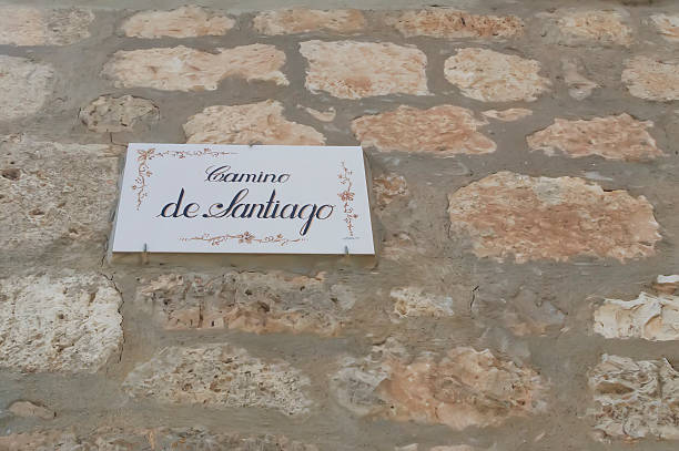 istock Pilgrim sign at the Camino de Santiago 498169725