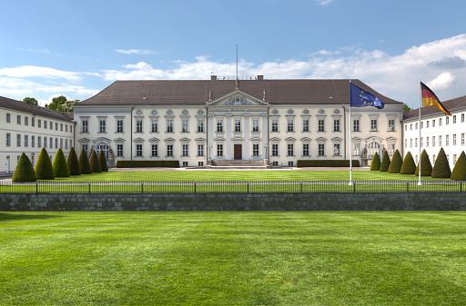 Berlin, Germany - May 7, 2014: Bellevue, the official residence of the President of Germany, in Berlin.