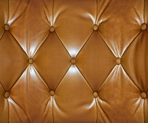 ブラウンレザー - textile cross section leather classic ストックフォトと画像
